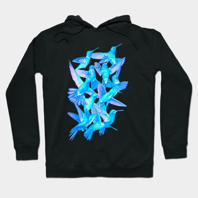 Hummingbird Dance in Sharpie (IceBird Edition) Hoodie by JustianMCink